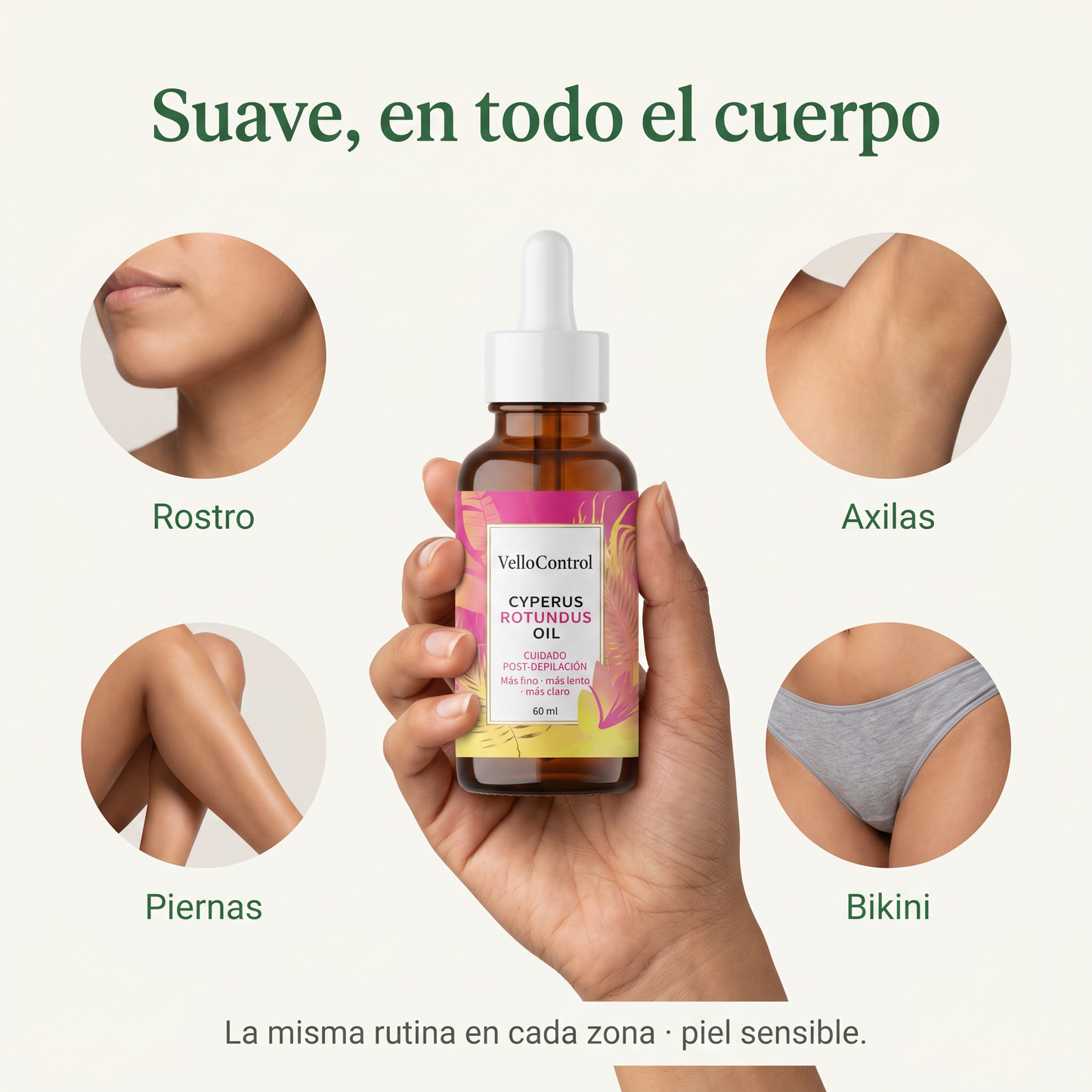 VelloControl™  Aceite Reductor de Vello