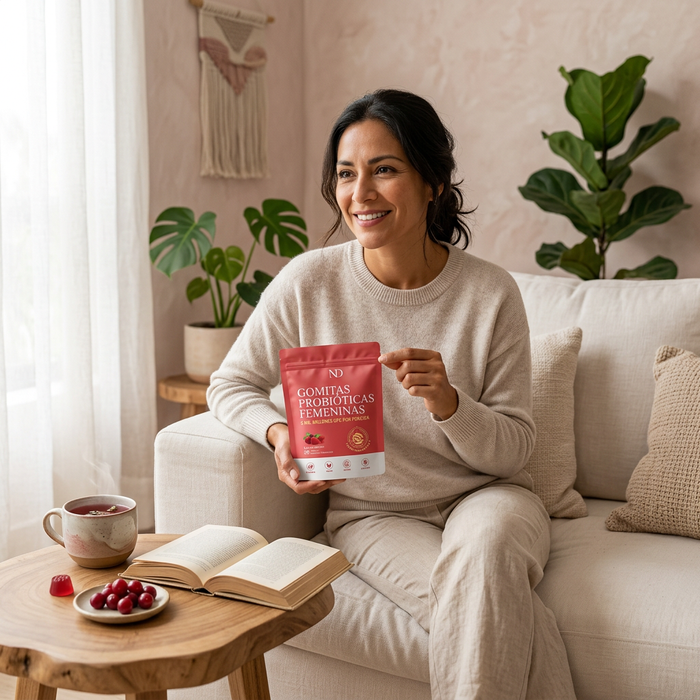 Customer holding product