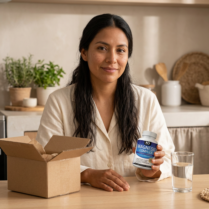 Customer holding product