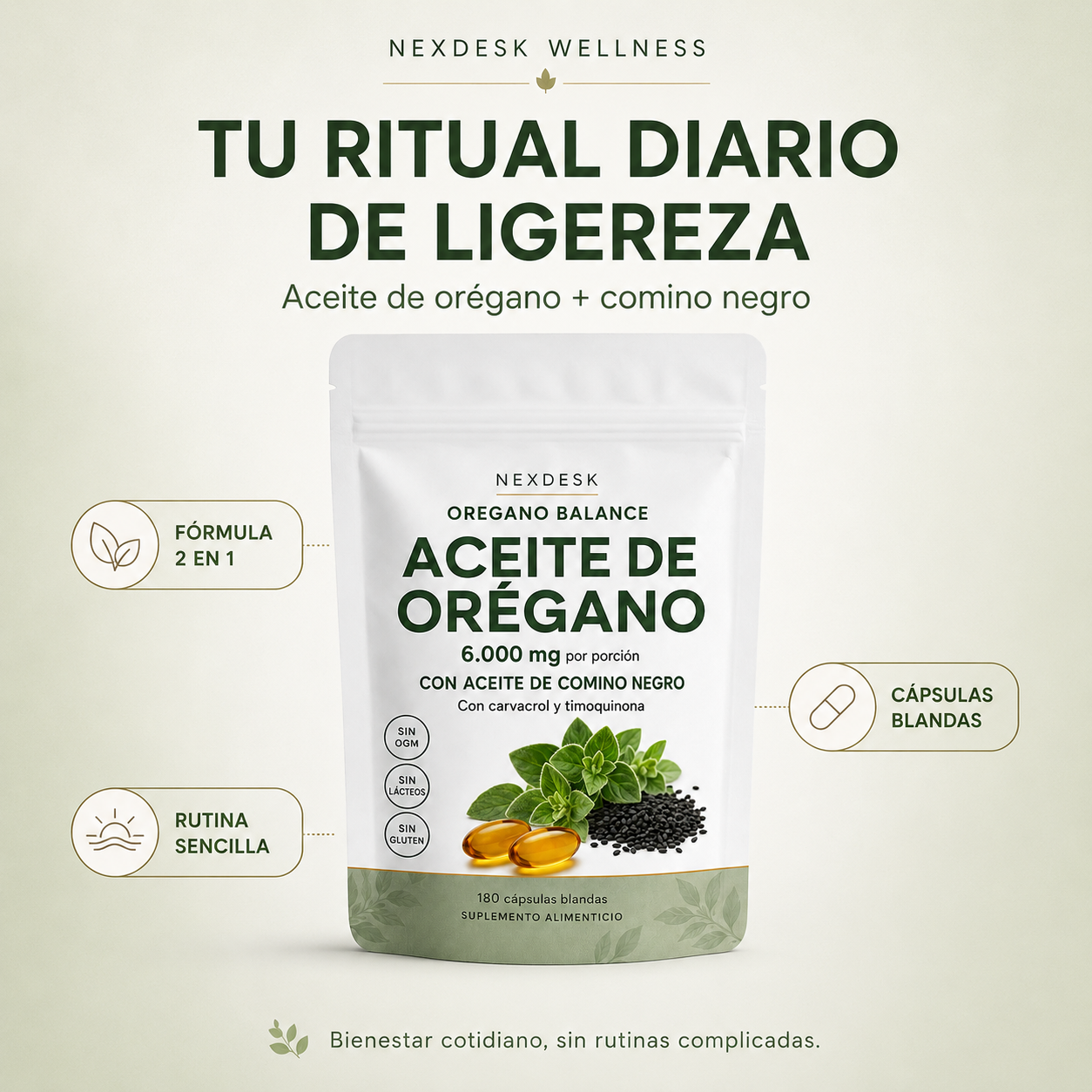 NEXDESK OREGANO BALANCE