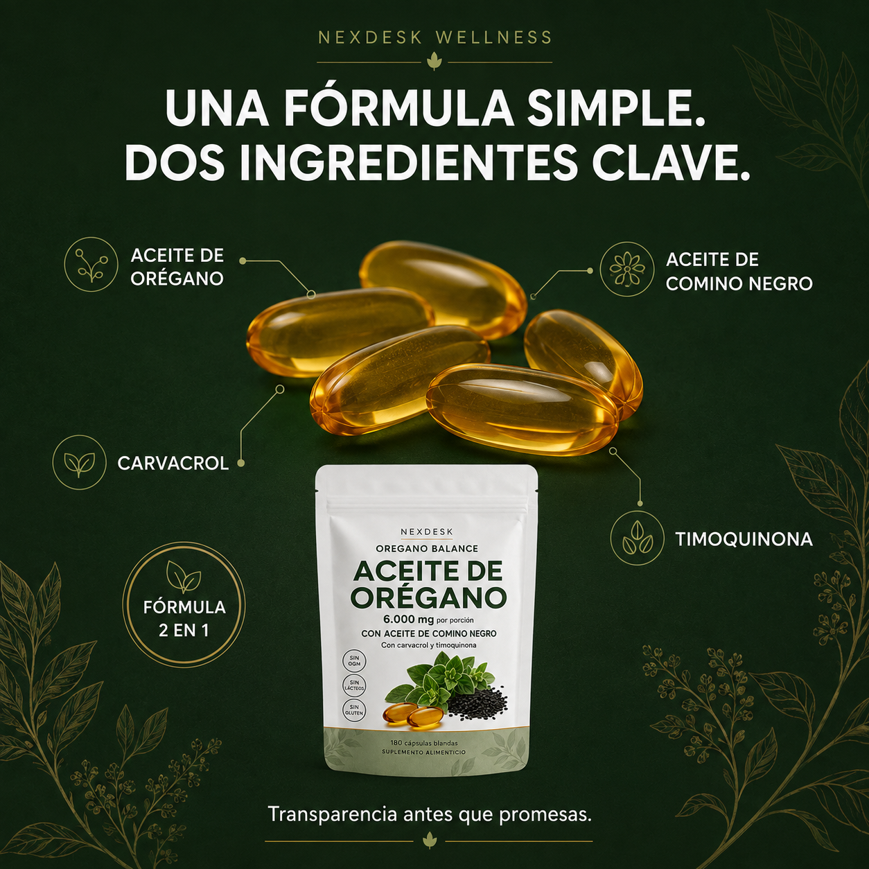 NEXDESK OREGANO BALANCE