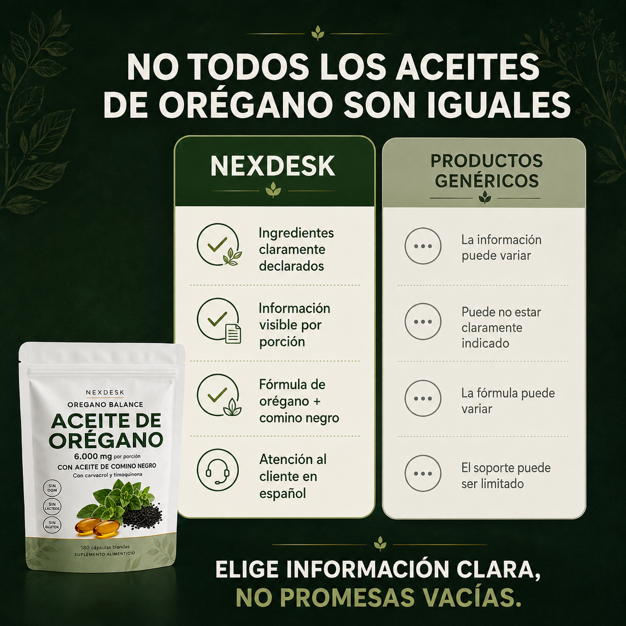 NEXDESK OREGANO BALANCE